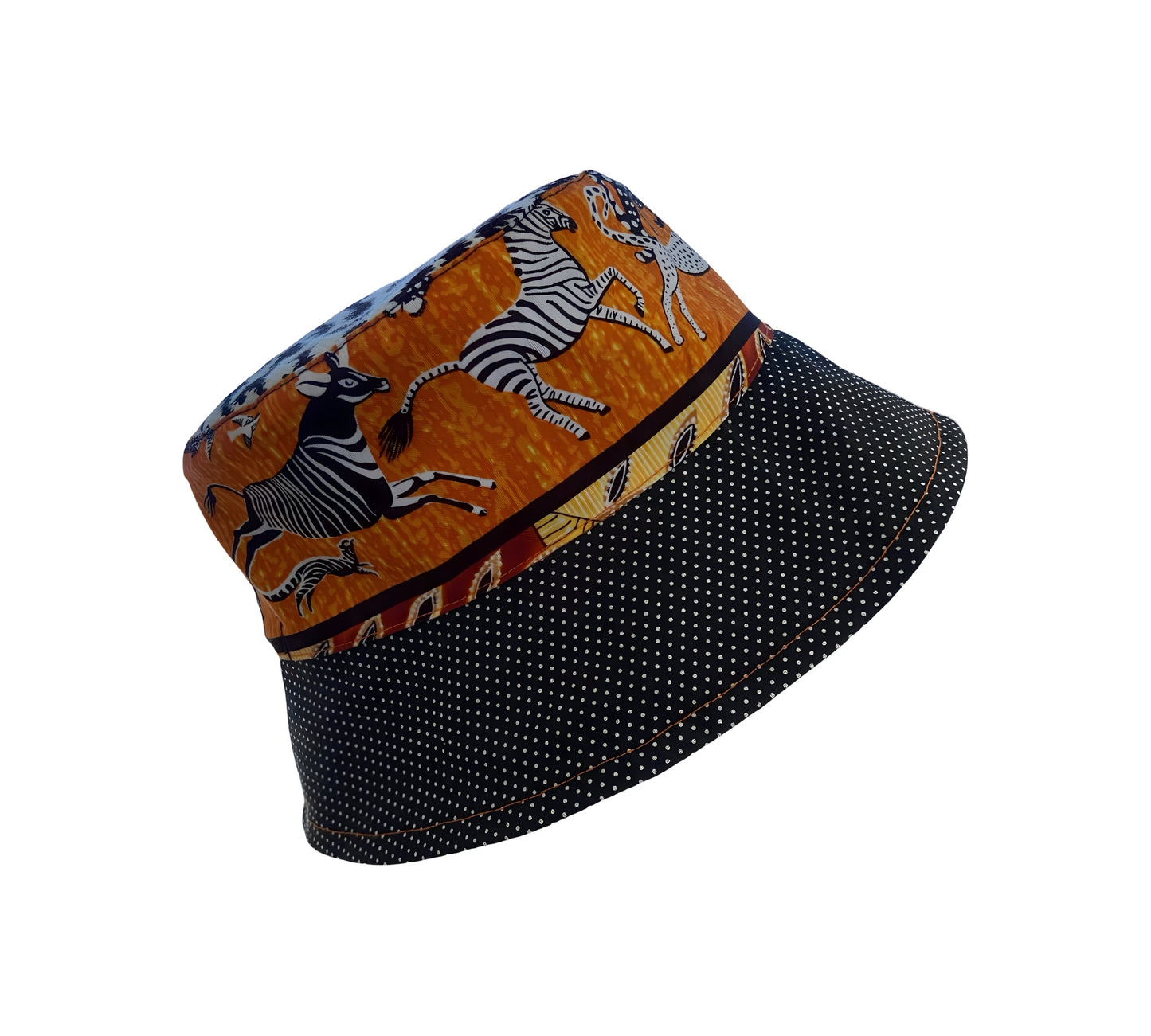Zafari Print Reversible Bucket Hat